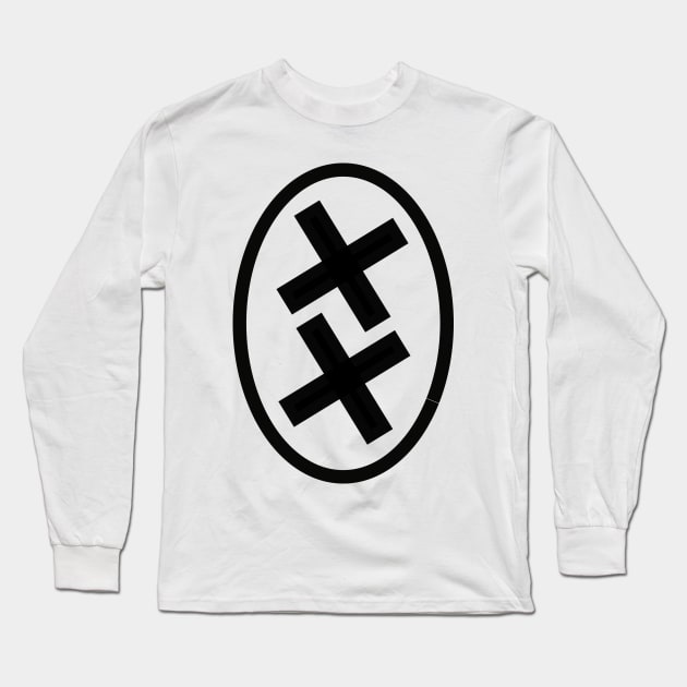 Double Cross Long Sleeve T-Shirt by AlternativeEye